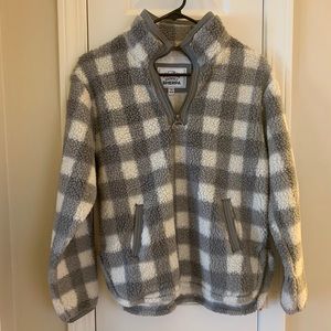 Sherpa O-ring zip pullover